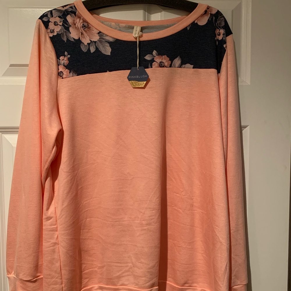 Pink Blush Sweatshirt style top